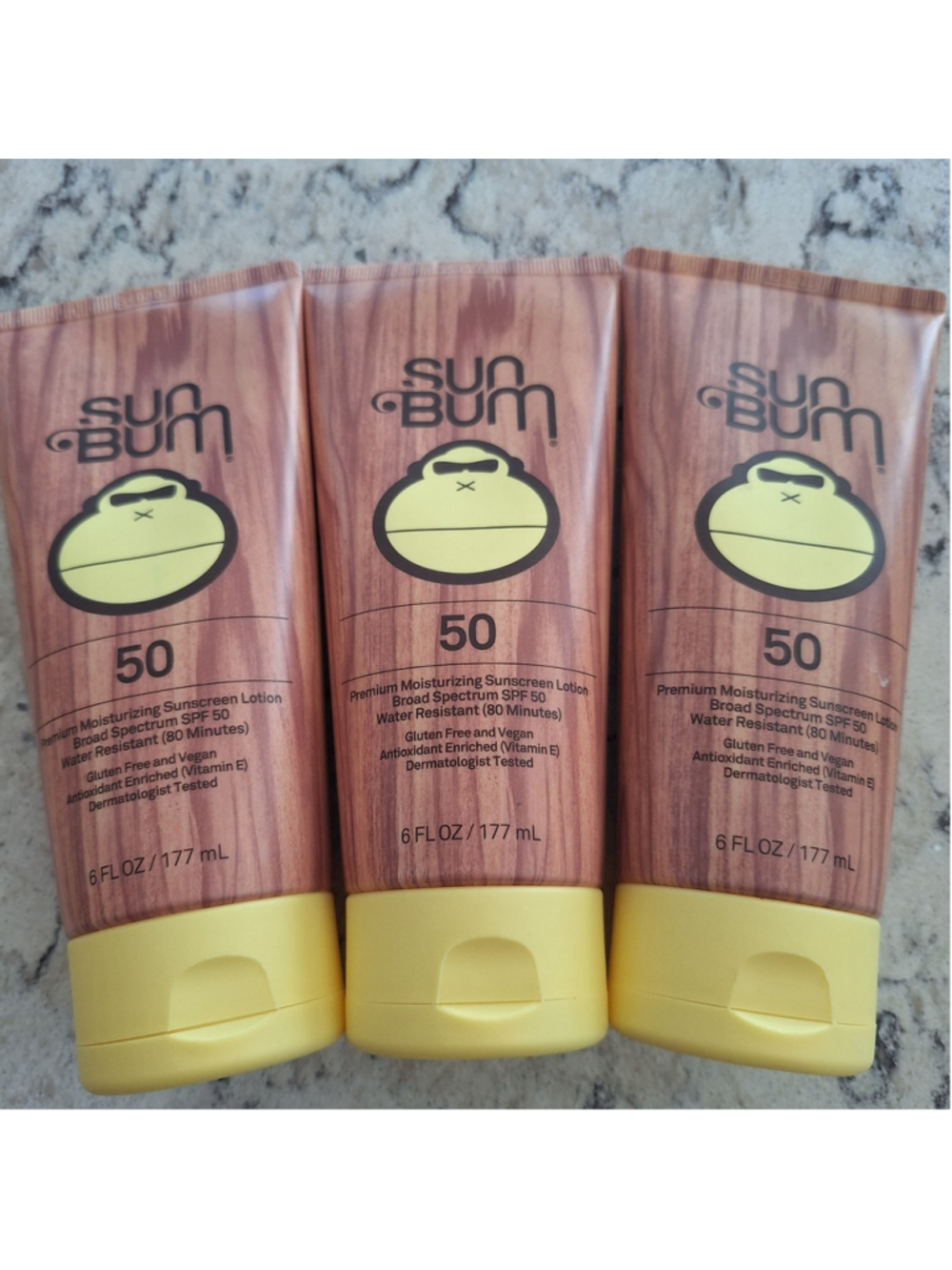 3 X Sun Bum Original Moisturizing Sunscreen Lotion SPF 50 6 Fl oz 1/2027+ Sunbum